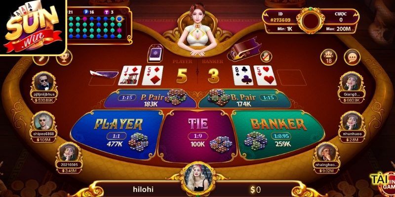 Chi tiết luật chơi và cách tính điểm trong Baccarat Sunwin